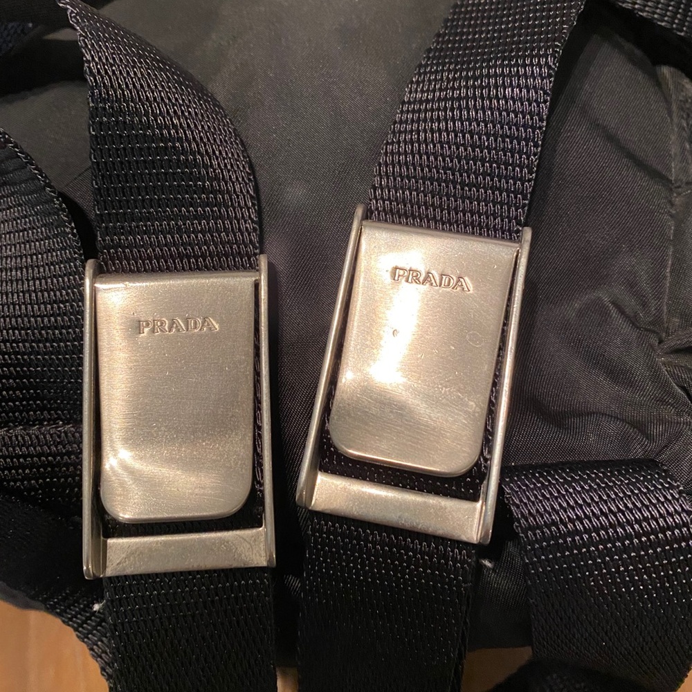 Prada backpack nylon black used 272-10-o - Picture 15 of 16